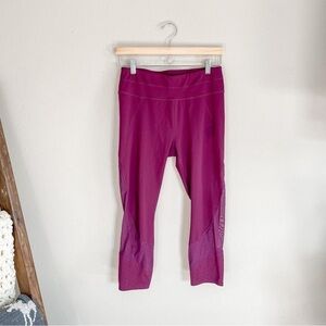 Athleta | maroon berry leggings, size medium